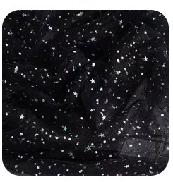 Picture of Can be used for cutting star and moon yarn sequins cloth net red yarn soft veil mesh gauze hand gift decorative gauze star yarn