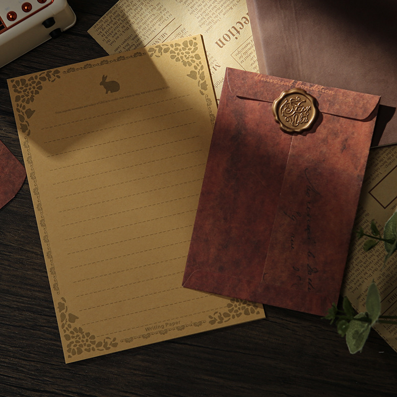 Picture of Retro envelope antique do old creative Kraft paper manufacturers envelope bag storage special paint envelope
