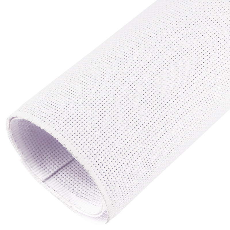 Cross stitch cloth 14CT small plaid white polyester cotton cloth thickened precise HD DIY embroidery cloth wholesale
