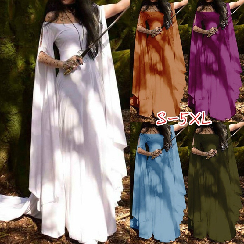 2018wish New Party Long Sleeve Crewneck Belt Women dress Halloween Women Long Dress