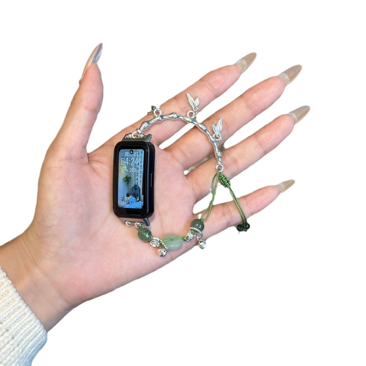 Picture of Suitable for ins Huawei bracelet 9/8 glass beaded strap Huawei FIT3/2 elegant new retro glory 9 women 76