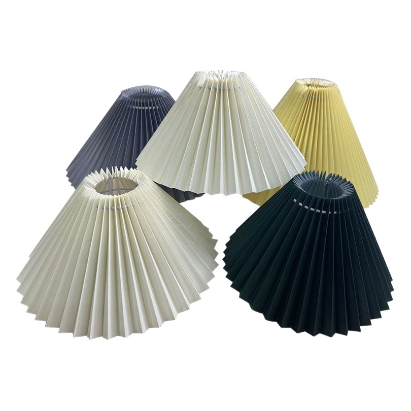 Fabric Pleated Lampshade Factory Table Lamp Chandelier Foldable Lampshade Bedside Accessories Accessories Nightlight KD Lampshade