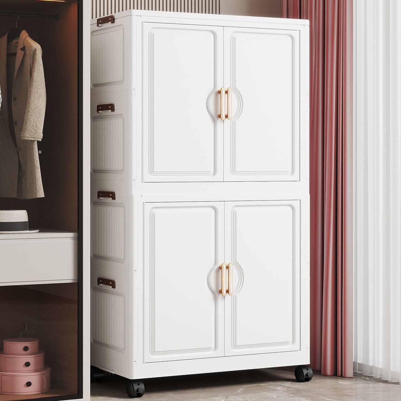 Storage cabinets multi-layer storage cabinets home bedroom multi-purpose storage cabinets baby wardrobes multi-layer clothes organizers