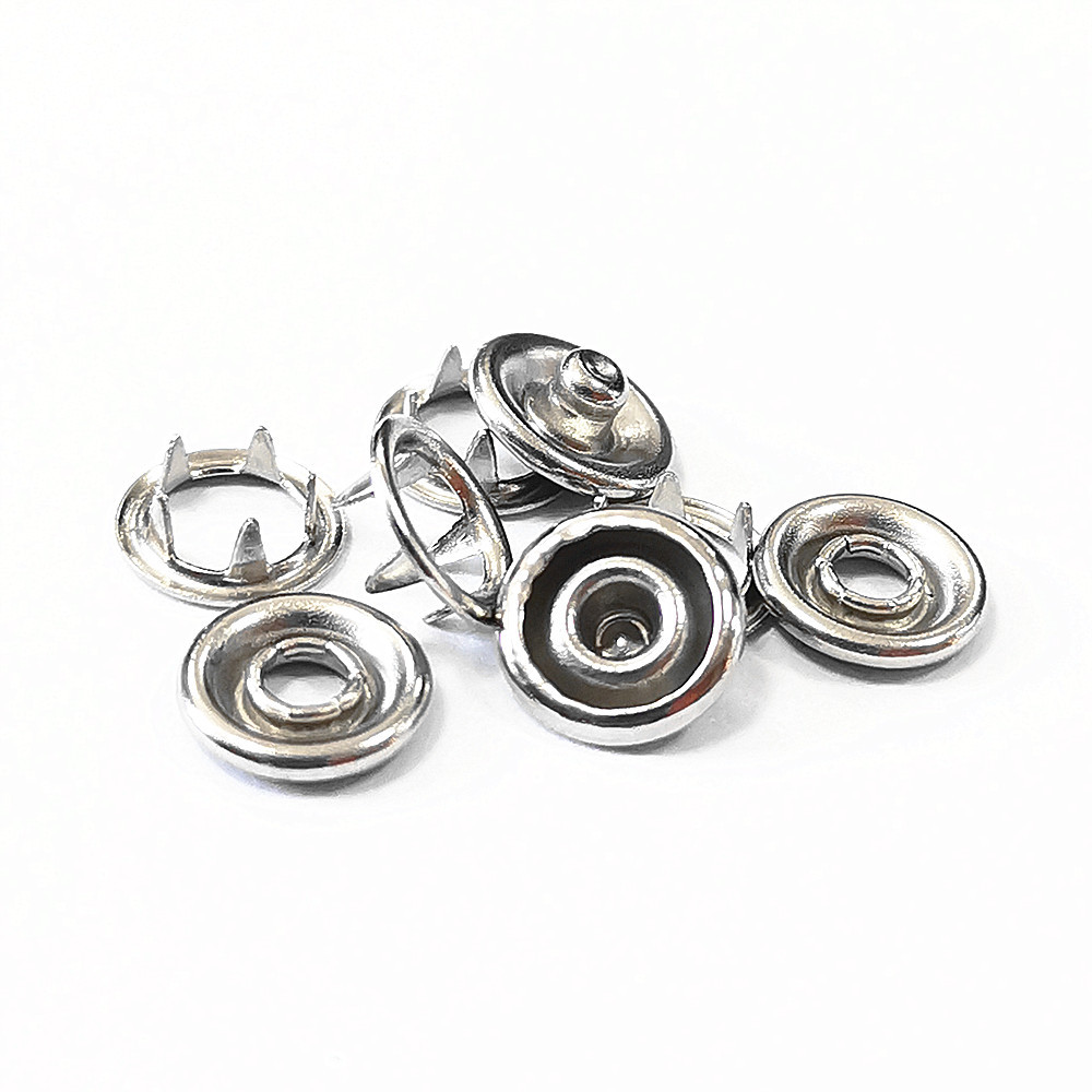 Picture of Textile accessories infant clothing stainless steel hollow hidden button four-piece invisible shirt five claw buckle 7-10mm