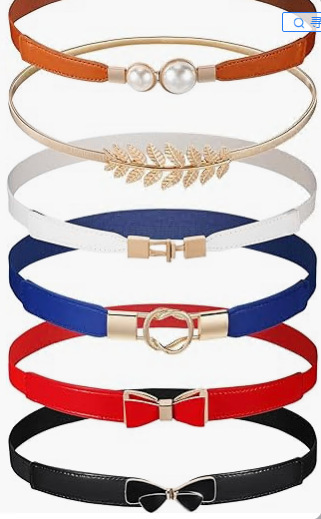 Picture of Simple Fashion Elastic Buckle Women's Thin Belt Women's Skirt Decorative Belt Elastic Belt with Belt