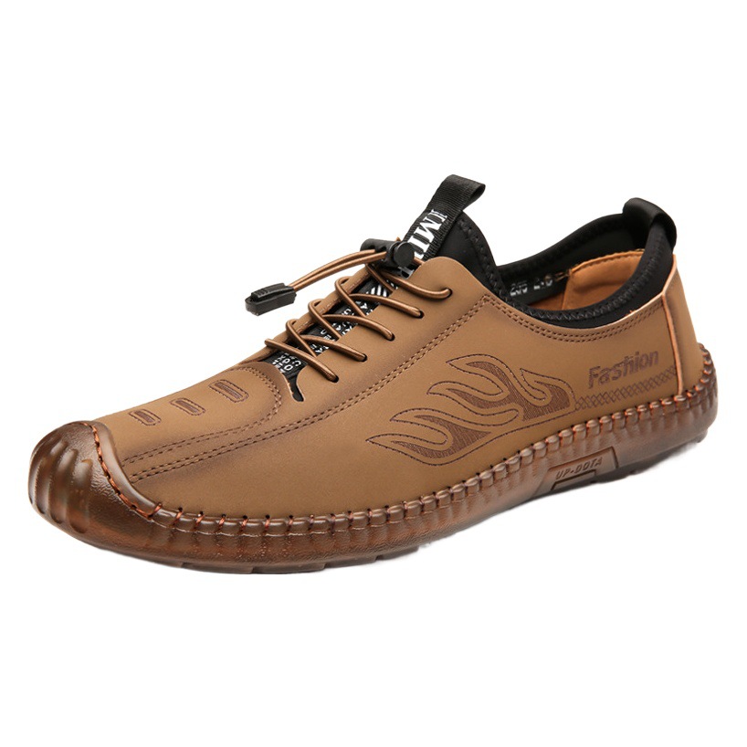 Men's Casual Shoes Tbottomon Sole 2025 Spring and Autum New Lace-Up Men's Shoes Korean Style Breathable Trbottomy Shoes Wholesale Cross-Border