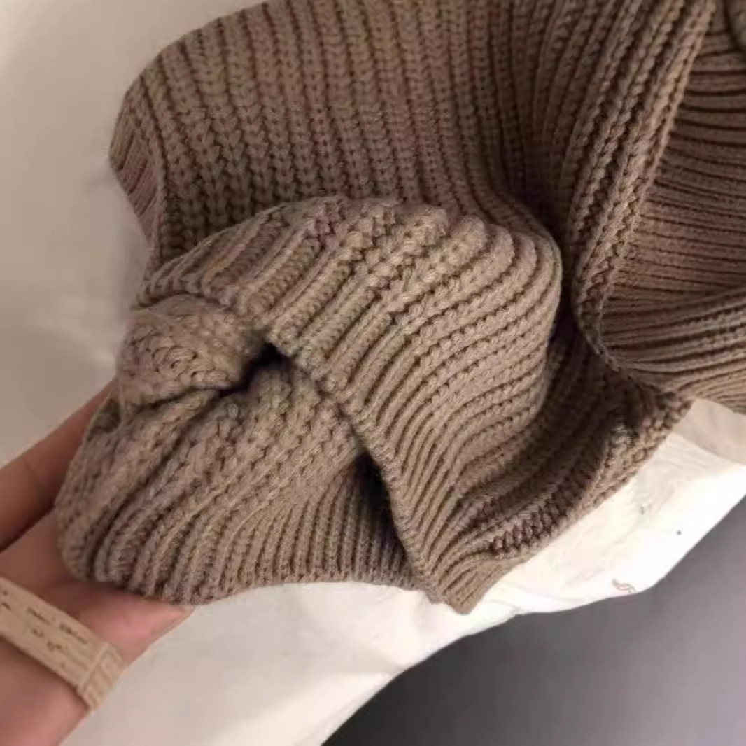 Picture of South Korea Children's Thick Thick Wool Vest Spring and Autumn Knitted Sweater Artistic Mori Style Sleeveless Vest for Boys and Girls Trendy