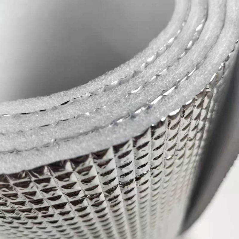 Picture of Thickened moisture-proof packaging cotton plaid Pearl cotton aluminum film 8mm thick thermal insulation material composite aluminum film coiled material