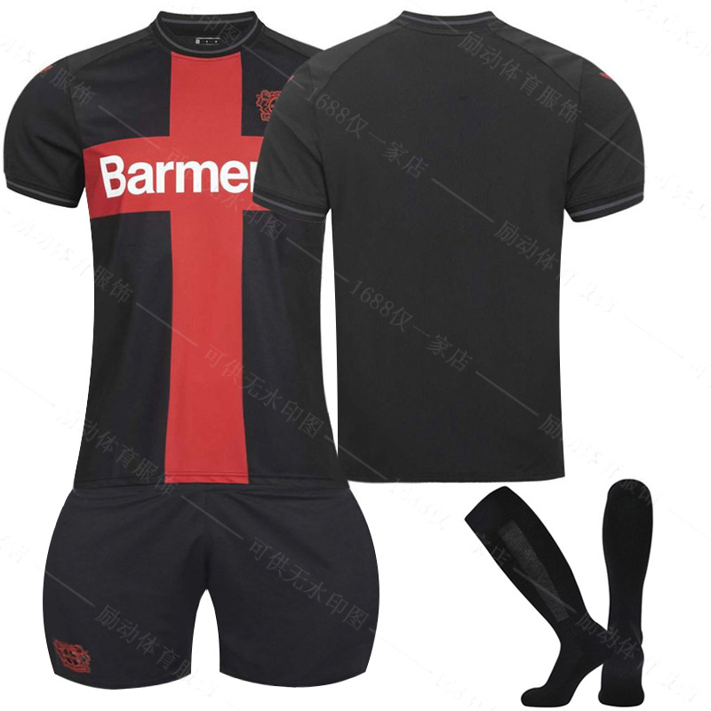 Picture of 2324 Bundesliga Bayer Leverkusen Home Football Uniform No.10 Wertz 30 Flinpeng 34 Zaka Champion Uniform Jersey