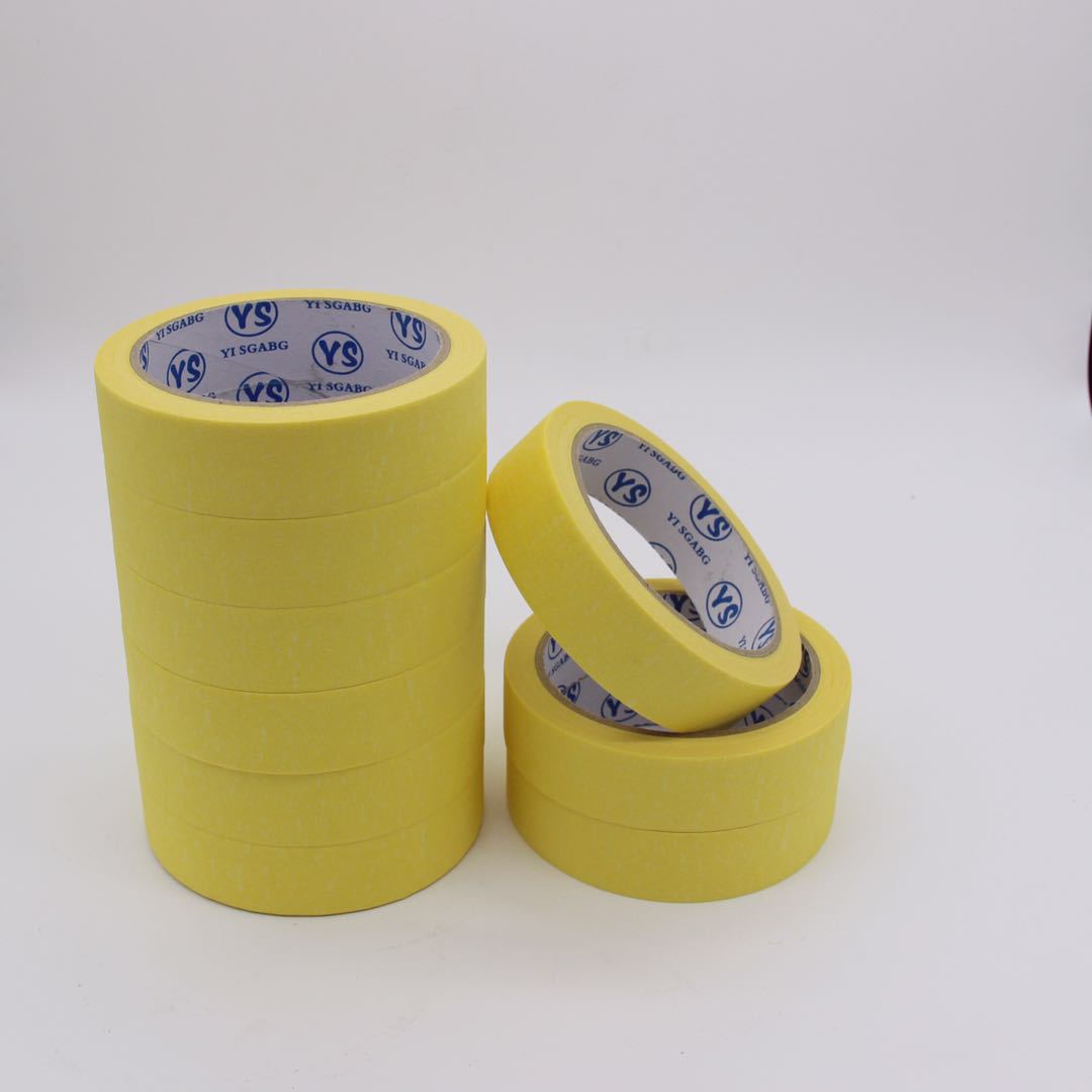 Factory wholesale yellow masking tape car paint masking masking tape