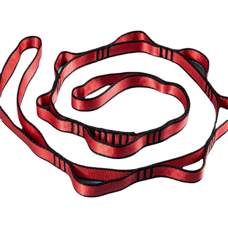 Chrysanthemum Rope Extension Belt Aerial Yoga Hammock Flat Belt Rope Chrysanthemum Belt Flat Belt Rock Climbing Mountaineering Flat Belt Cross-Border Wholesale