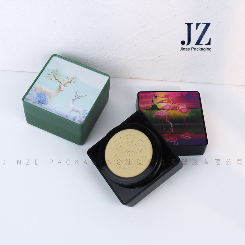 Jinze New Hot Selling Square 4D Printed Air Cushion Box Plastic Empty Box Packaging Material