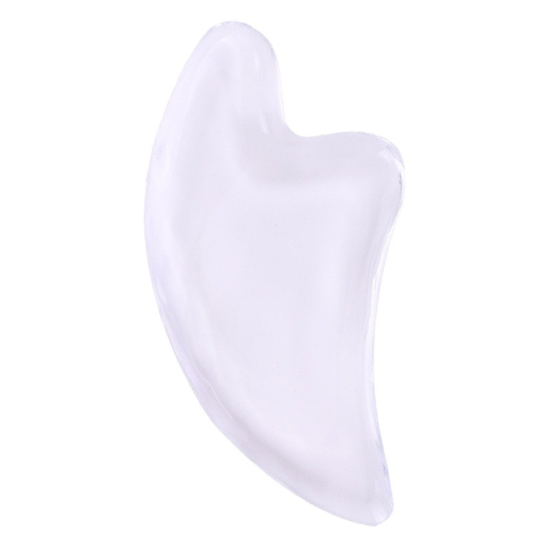 Shake Tone Same Style Crystal Scraping Board Transparent Facial Beauty Slim Face Scraping Artifact Facial Massage Crystal Board