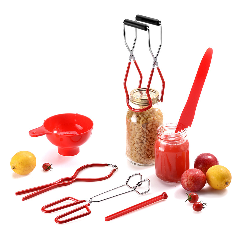 Picture of Jam Making Kitchen Tools 6-Piece Set Anti-Scalding Canned Clamp Set Anti-Slip Canned Lift Clamp Lifter