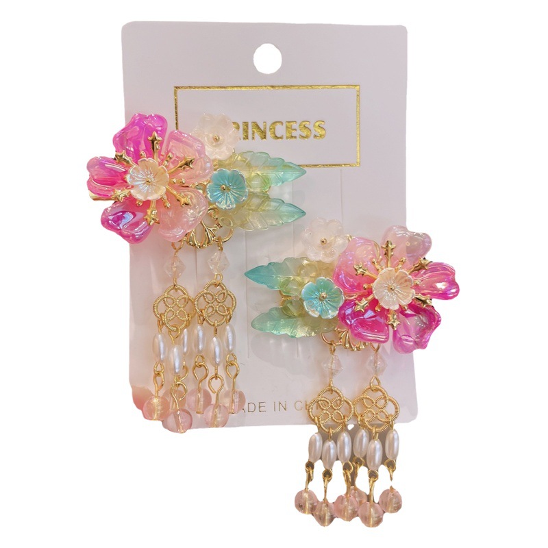 Children's Antique Headwear Walking Tassel Hanfu Hair Accessories Hairpin Headline Chain Chinese Style Hairpin Ancient Dress Women's Hairpin