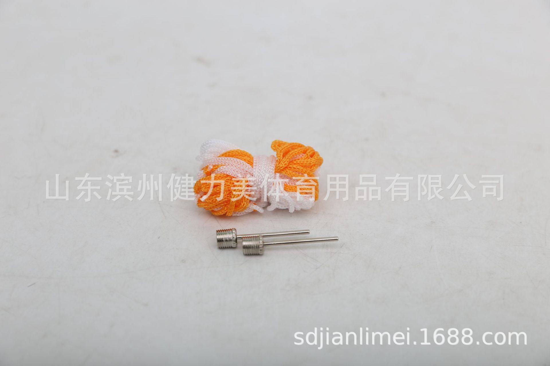 Picture of Yellow and white ball pocket metal air needle net pocket set basketball football volleyball black and yellow net bag big ball pocket