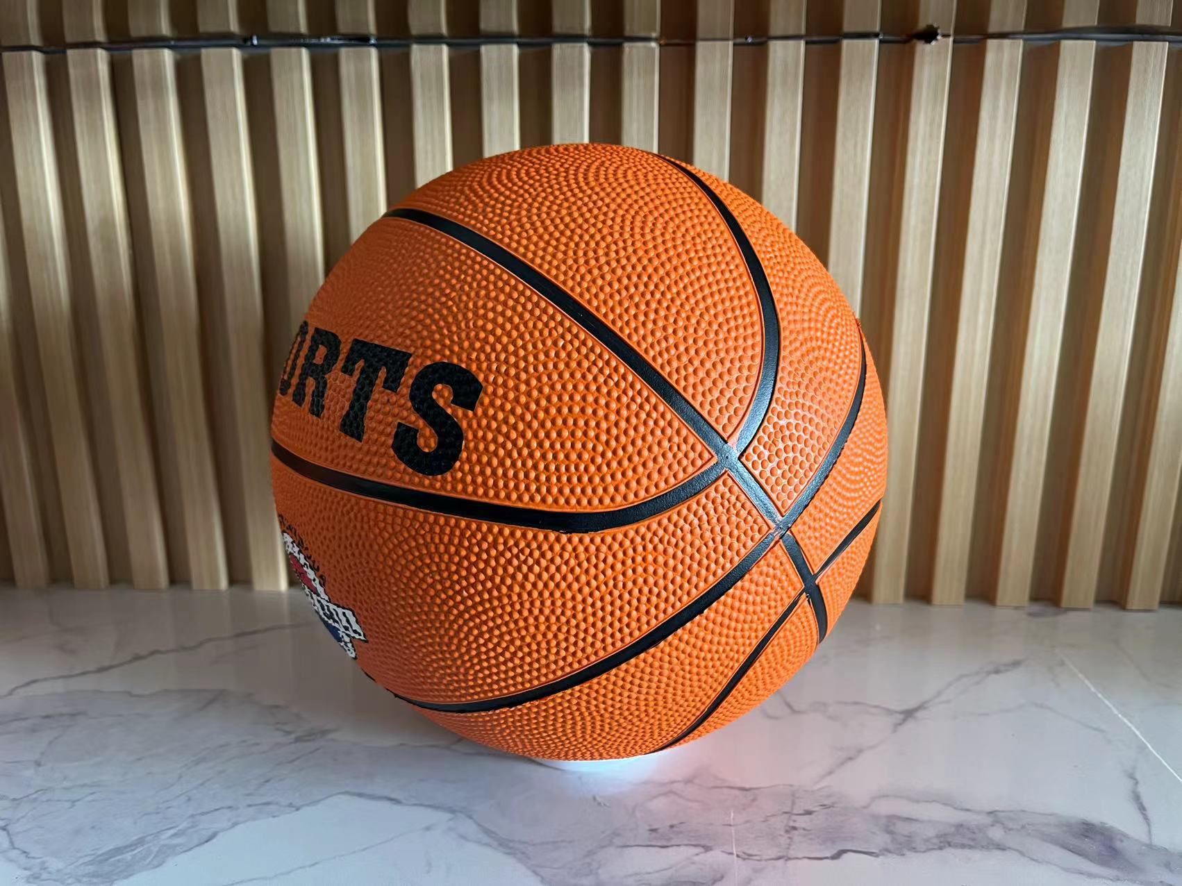 Picture of Children's No. 3457 Basketball Rubber Wear-Resistant Leather Ball Pu Kindergarten Primary and Secondary School Students School Training Wholesale Basketball