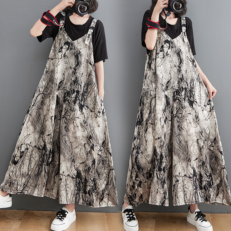Real shot casual fashion suspenders new western style jumpsuit