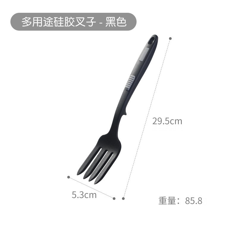 Picture of Amazon Creative Household Multi-function Silicone Cuisine Fork Large Cross-border Spaghetti Fork Fried Noodles Fork