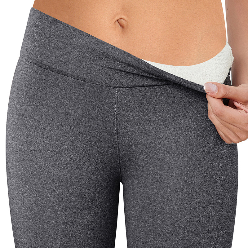 Picture of Cross-Border Popular Temu Aliexpress Cashmere Fleece-Lined Thickeneded Autumn and Winter Leggings for Women 2025 Warm Pants