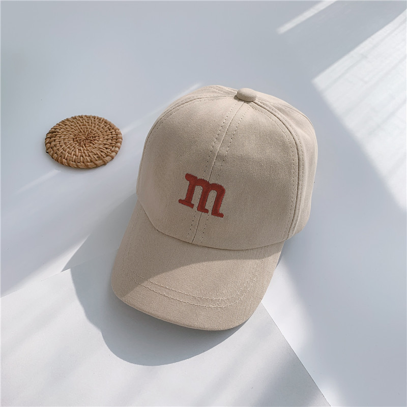 Picture of Letter embroidery children's baseball cap spring and summer girls baby summer hat handsome baby boy cute cap