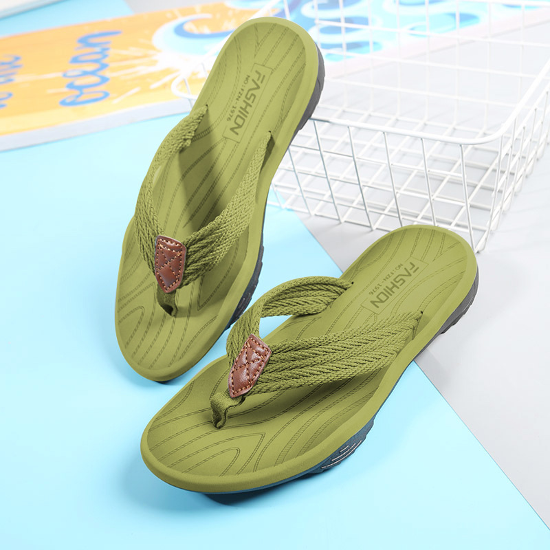 Picture of 2025 Cross-border New Style Neutral Soft Sole Flip Flops Fashion Outer Wear Men's Flip Flops Casual Beach Shoes Women