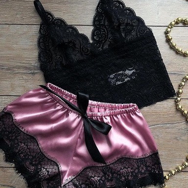 Yihai Zimei Sexy Lingerie European and American Export Amazon Popular Pajamas Lace Pajamas Intimates Nightgown Ebay