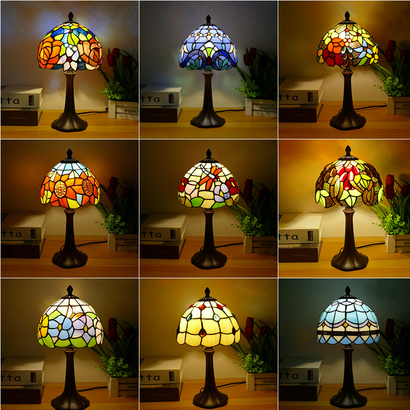 Vintage Decorative Table Lamp Study Bedroom Bedside Lamp American Pastoral Simple Creative Fashion Internet Popular Warm Eye Protection Lamp