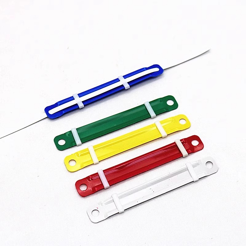 Binding clip two-hole double-hole page binding buckle a4 plastic binding clip punch file binding clip 80mm