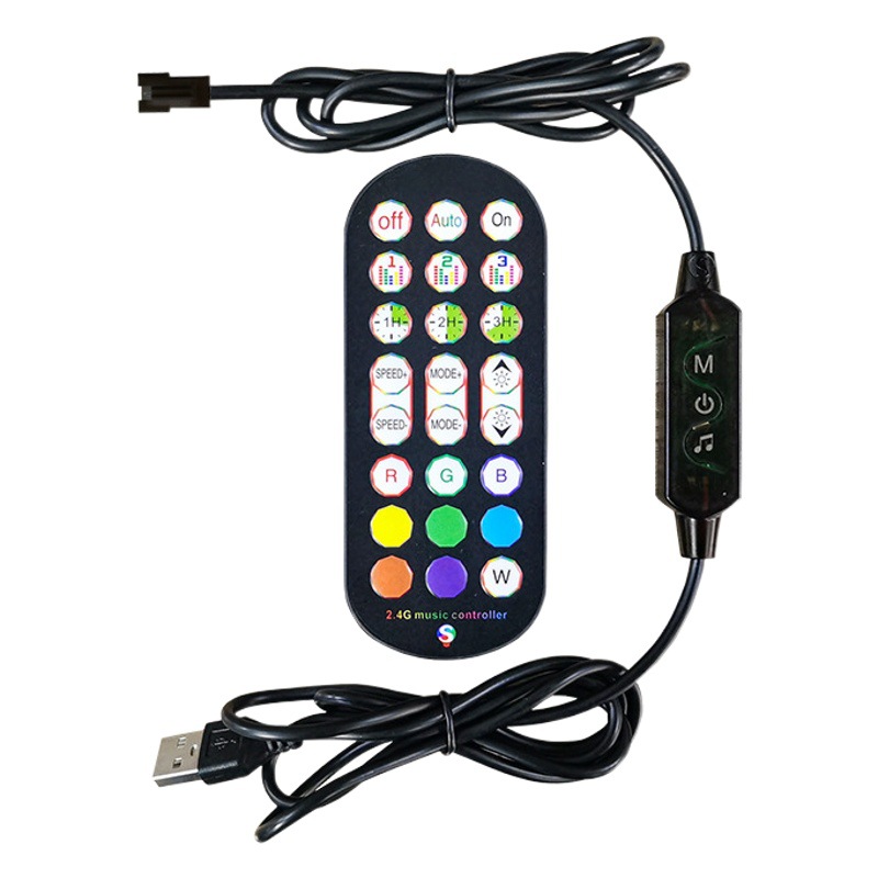 Private Model 2.4g Bluetooth Controller Intelligent Colorful Flowing Water Tv Atmosphere Light Led Light Strip Controller Manufacturer