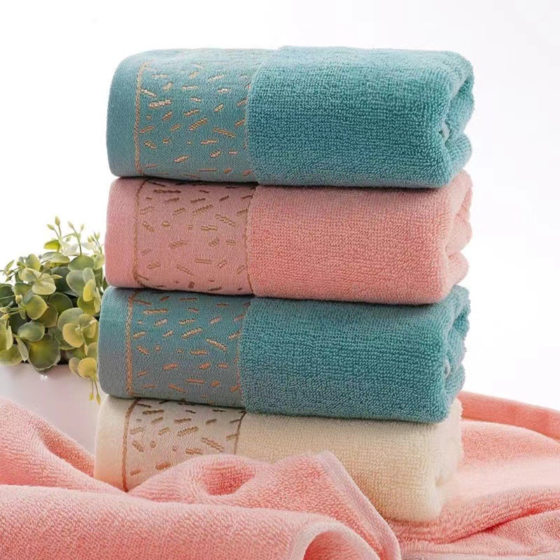 Picture of Gaoyang factory cotton European flower towel soft absorbent large face towel supermarket gift wholesale face towel household towel