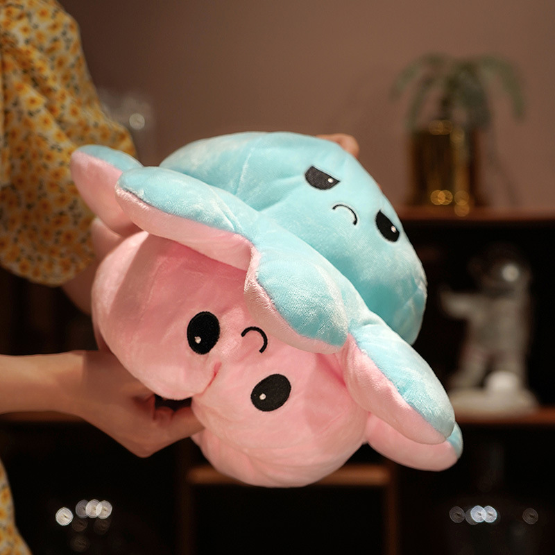 Picture of Double-sided flip Octopus Creative doll flip octopus cute expression cross-border plush toys wholesale manufacturers