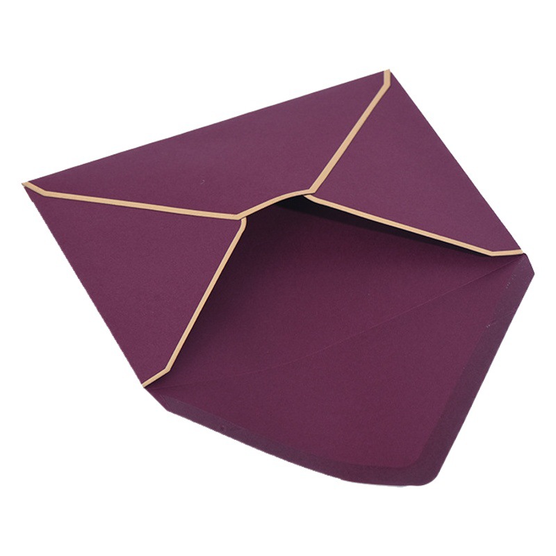 In stock wholesale A7 envelope invitation Western envelope gilding envelope color pearlescent printing envelope custom