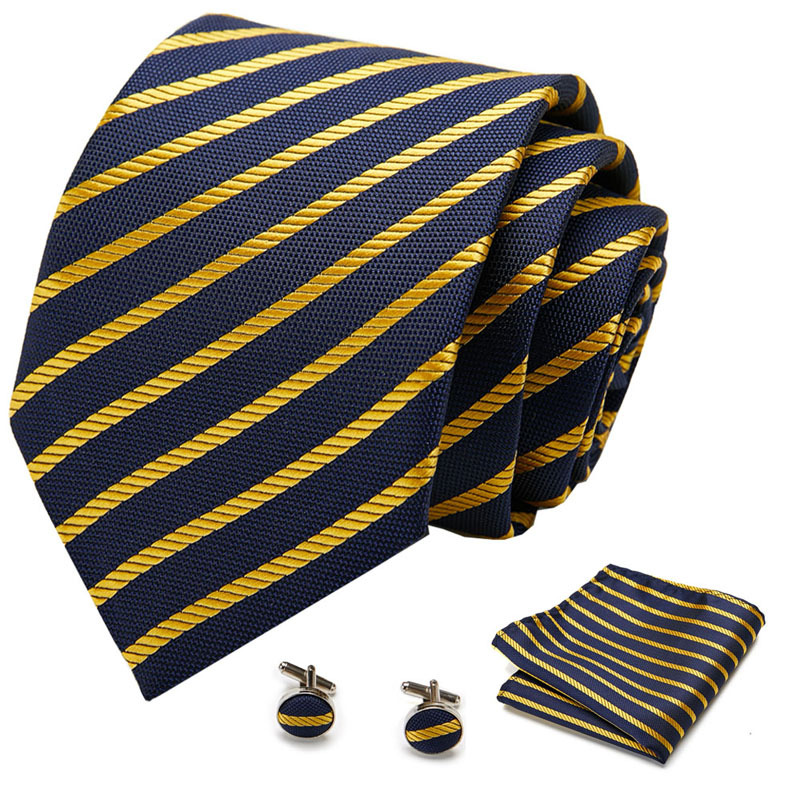 Picture of New Tie in Stock Cross-Border Hot Selling Tie Manufacturer Business Men's Formal Tie Set Ready-Made Fashion Accessories