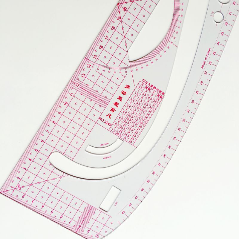 Picture of Multi-functional cutting ruler printing ruler layout ruler clothing cutting clothing School students plate proofing tool 3245