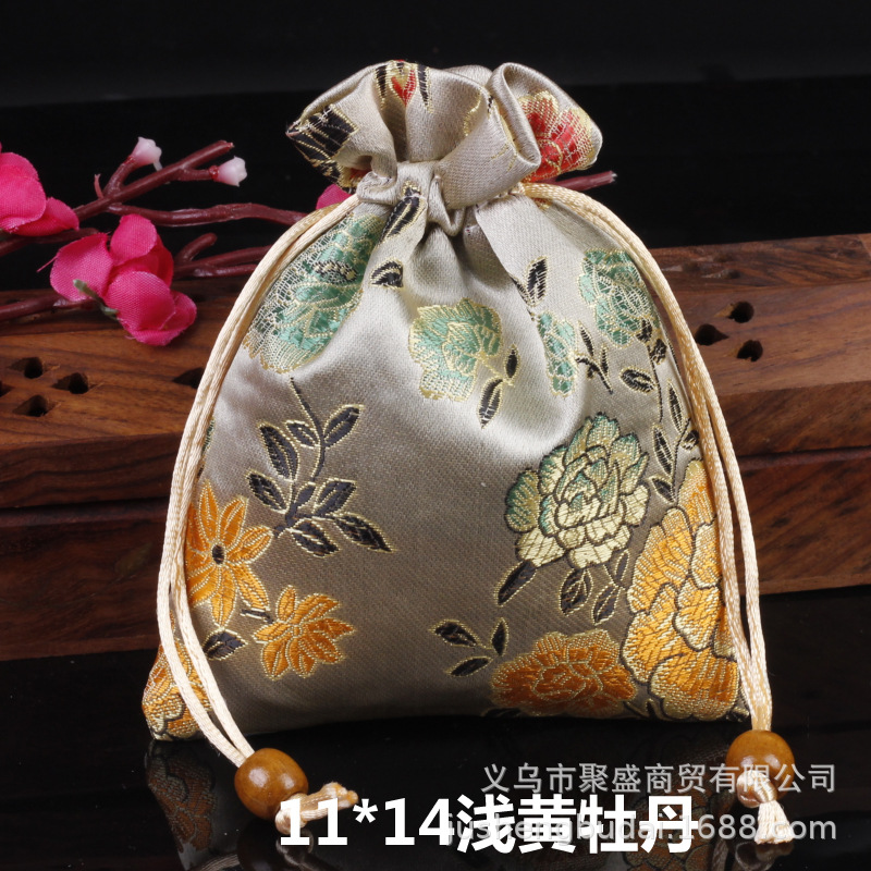 Picture of Osmanthus sachet sachet pendant antique Chinese brocade high-grade sachet empty bag bag bag wholesale 11*14