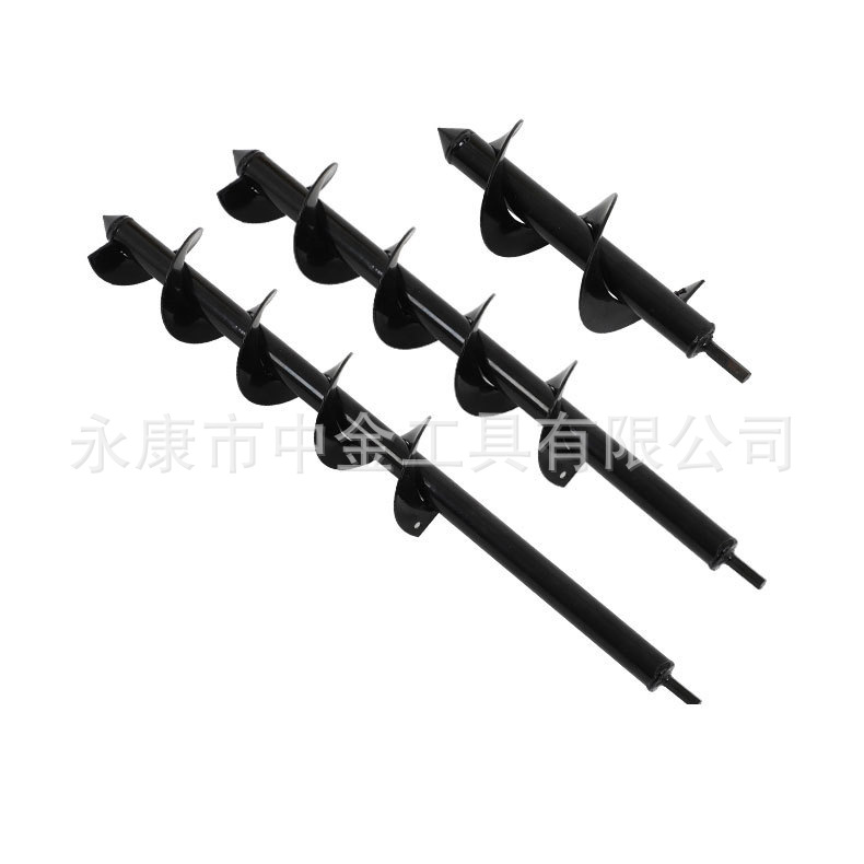Picture of Factory Garden Garden Soil Loosening Lilac Flower Twist Drill Digging Planting Tool Alloy Ground Drill Spiral Drill Bit Accessories