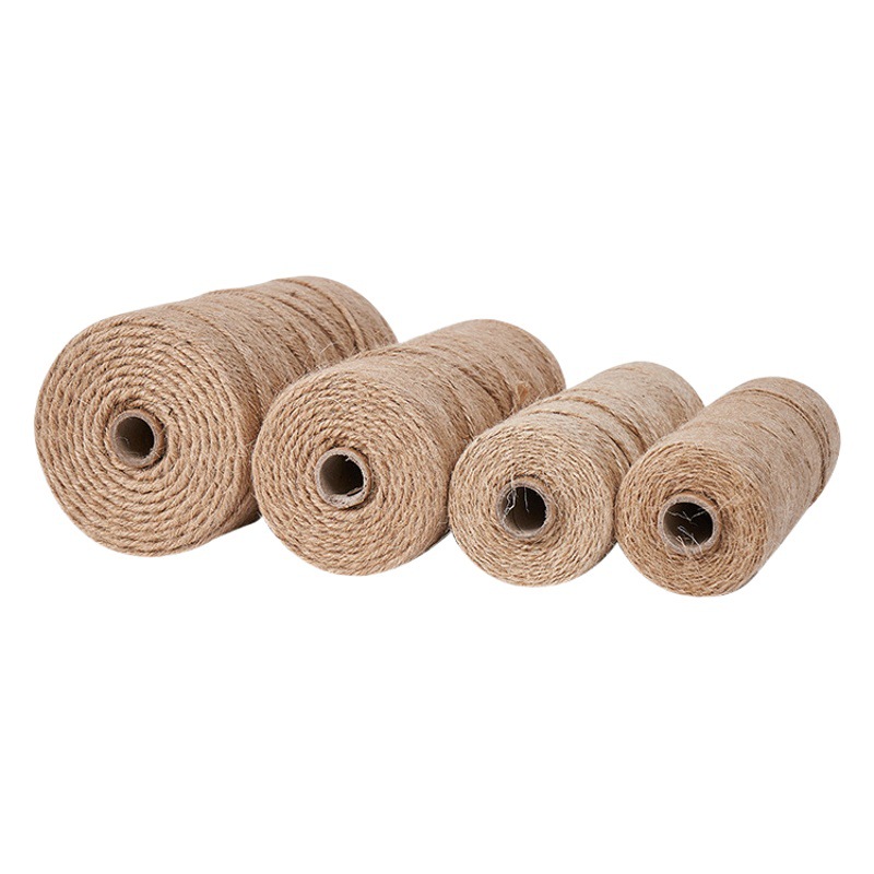 Picture of Jute Rope Hand-woven Decorative Coarse Hemp Rope DIY Thin Hemp Rope Bundle Tug Rope Cat Climbing Frame Winding Rope