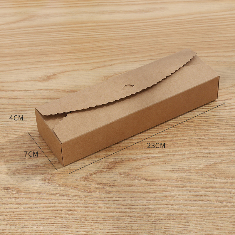 Picture of Wholesale supply cowhide strip baking carton moon cake cranberry biscuit chocolate box available in stock