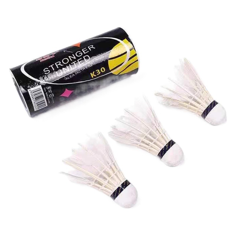 High elasticity and resistance to playing badminton 3 professional entertainment training duck feather badminton barrel manufacturers direct supply spot