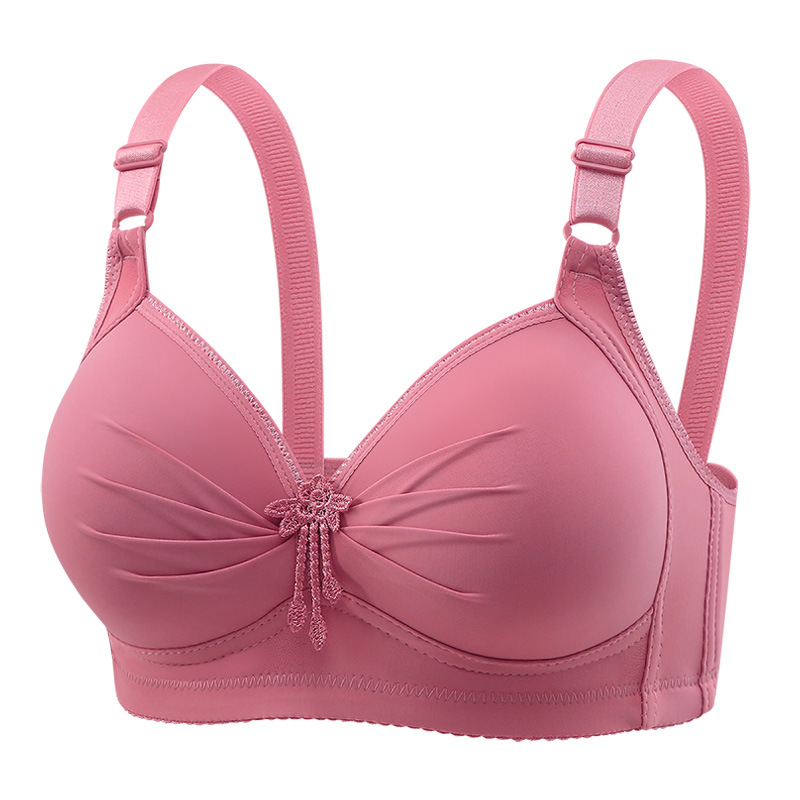 Picture of Middle-aged and elderly bra non-magnetic adjustable non-steel ring underwear thin cup full cup large women's underwear large breast accessory breast
