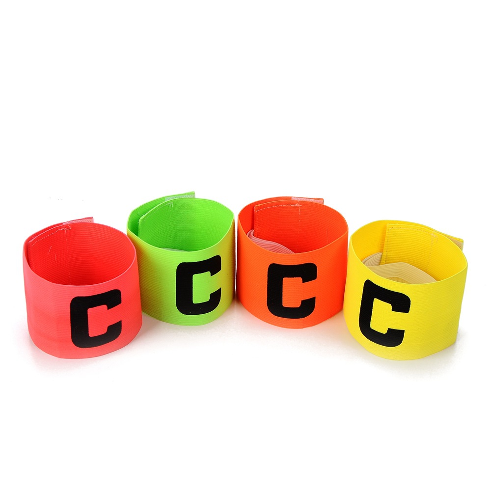 Picture of Captain's Armband Football Game Velcro Basketball Professional Elastic Sticker Event Arm Wrap C-Shaped Label Training