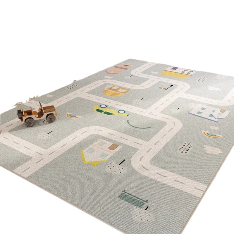 Picture of Carpet Living Room Children's Room Layout Reading Area Parking Lot Early Education Center Floor Mat Climbing Mat Bedroom Study Mat