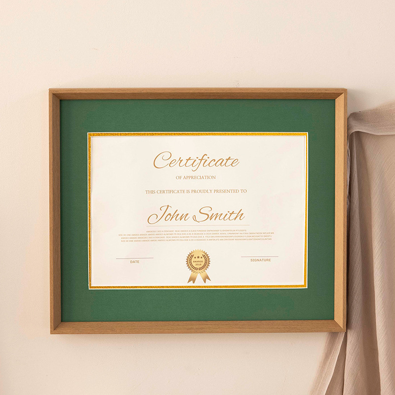 Picture of Graduation certificate frame A4 honor patent photo frame wall mounting graduation award display frame acrylic picture frame 20-inch