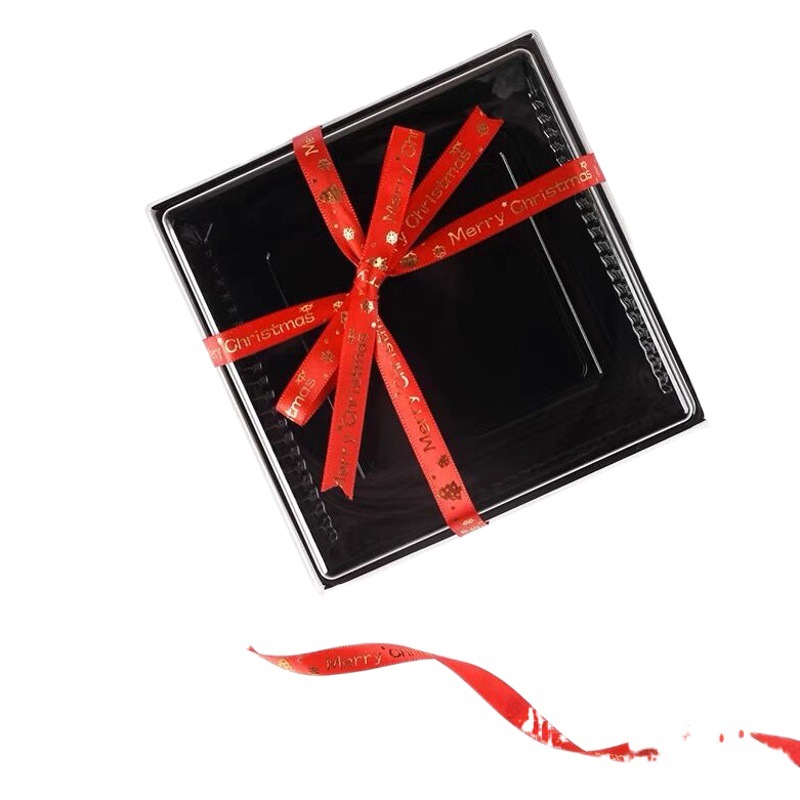 Christmas Ribbon Decoration 1cm Bronzing Ribbon Bow Gift Box Packaging Christmas Tree DIY Polyester Ribbon