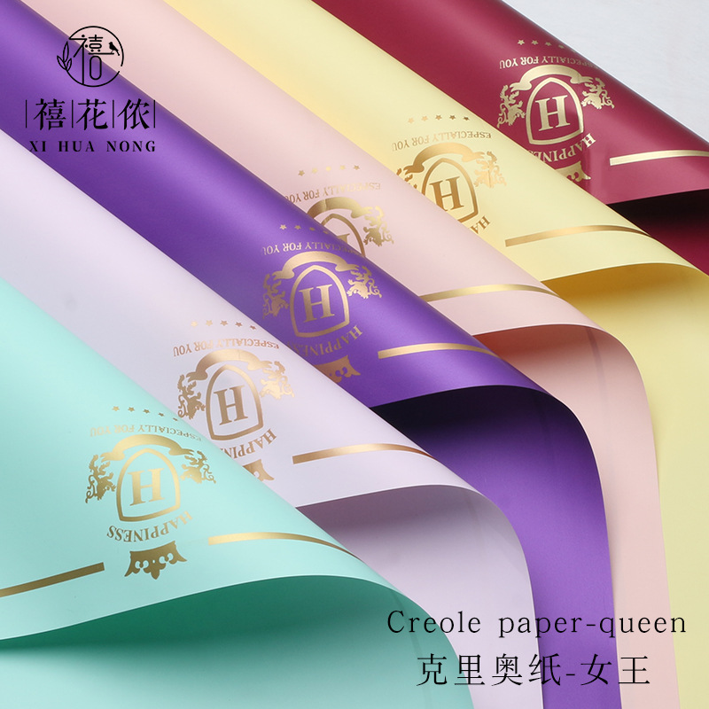 Jubilee Krio Paper Queen Flower Wrapping Paper Plastic Film opp bouquet paper premium diy florist