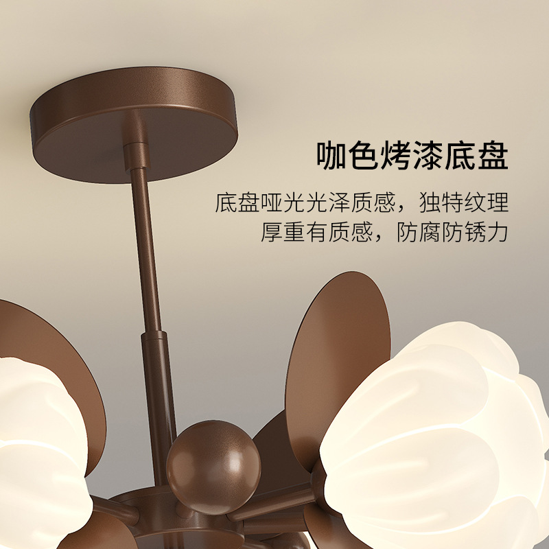 Picture of American Style Living Room Chandelier Retro Designer Hall Main Light Antique High-end Atmospheric Modern Simple Zhongshan Lamps