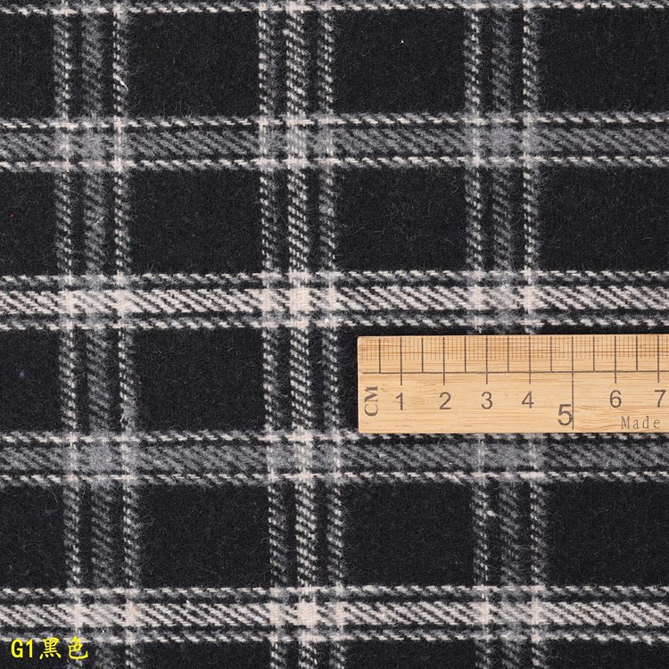 Picture of Manufacturer's Spot Navy Blue Woolen Plaid Cloth Thickeneded Winter Plaid Warm Blanket Handmade DIY Cloth