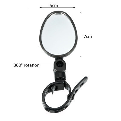 Picture of Universal Bicycle Rearview Mirror 360 ° Rotatable Wide-Angle Convex Mirror Mountain Bike Reversing Mirror Bicycle Equipment