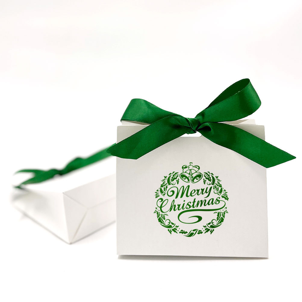 Cross-border New Christmas Gift Packaging Box Christmas Wreath Accompanying Gift Box New Year Candy Box in stock Wholesale